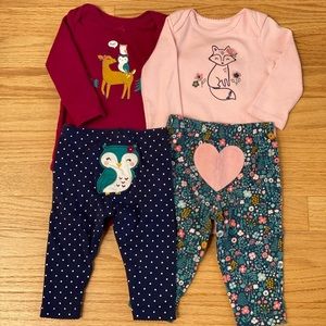 Carter’s 2 Set Long Sleeve/Pants Bundle